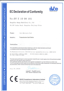 Hydraulic transmission jack CE certificate